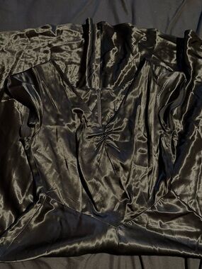 Vintage Satin Bias Cut Dress